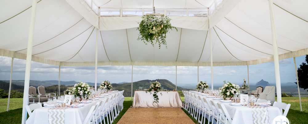Marquee Wedding Glasshouse Mountains Maleny